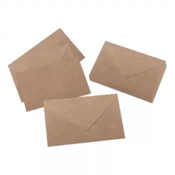 SIGEL DU700 C6 Kraftpapier-Umschläge, Braun, 24 Stück, selbstklebend