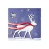 Sigel Weihnachtskarte Winter's Eve glänzend DIN lang 105 x 210 mm, 10 Karten mit Umschlägen