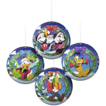 Ravensburger 3D Puzzleball Disney Weihnachtskugel-Set (2 x 27 Teile)