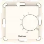 THEBEN RAMSES 741 S elektronischer Unterputz-Raumthermostat, Drehknopf, 230 V, 10 A, Reinweiß