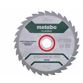 Metabo 628062000 Precision Cut Classic Kreissägeblatt 216mm x 30mm x 40T