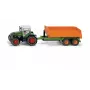 SIKU Farmer Fendt 939 Vario mit Hooklift-Fahrgestell und Abrollmulde - Maßstab 1:50, Die-Cast-Metallspielzeug