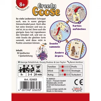 AMIGO Greedy Goose Kinder-Brettspiel für 2-4 Spieler ab 5 Jahren