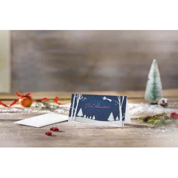 SIGEL DS087 Weihnachtskarten Pop-up Winterlandschaft DIN lang, 25 Karten mit Umschlägen