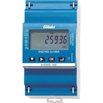 Eltako DSZ16D-3x100A Drehstromzähler, Direktmessung, MID-zertifiziert, 100A, DIN-Schiene