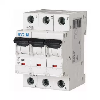 Eaton PXL-B40/3 40A 3-poliger Leitungsschutzschalter mit B-Charakteristik (MCB)