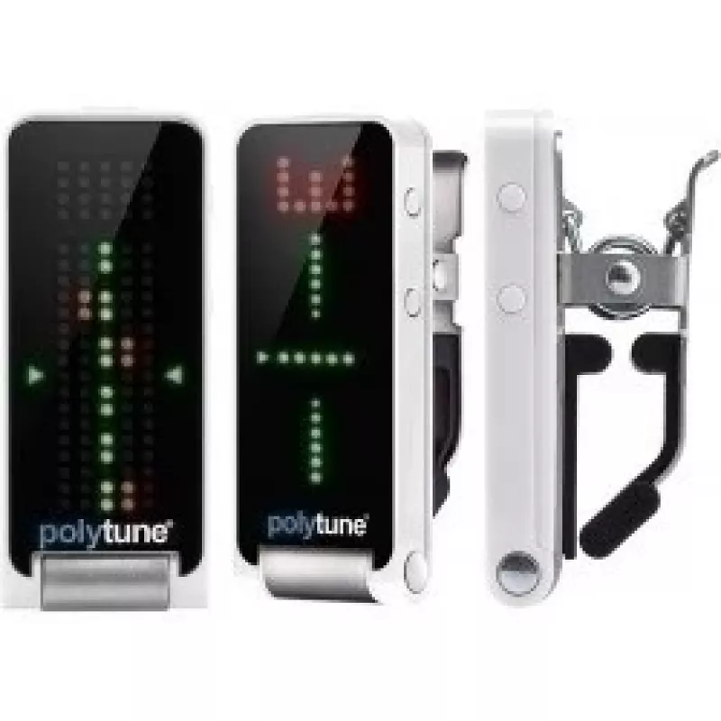TC Electronic PolyTune Clip Stimmgerät - polyphon, chromatisch, Strobe, auto-orientierende LED, Schwarz