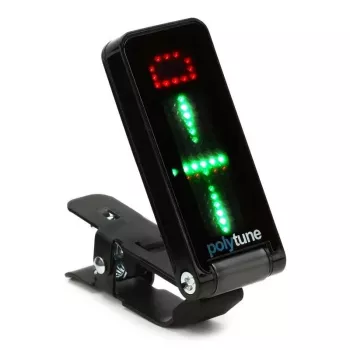 TC Electronic PolyTune Clip Stimmgerät - polyphon, chromatisch, Strobe, auto-orientierende LED, Schwarz