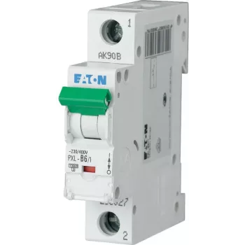 EATON PXL-C6/1 Leitungsschutzschalter (MCB), 6 A, 1-polig, C-Charakteristik, 10 kA, DIN-Schiene