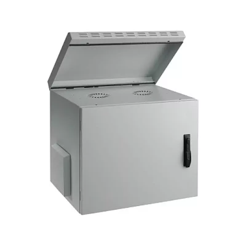 EFB 19 inch Wandgehäuse 9U Tiefe 450mm IP55 vormontiert RAL7035 Grau