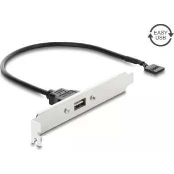 Delock USB 2.0 Slotblende mit 1 x EASY USB Typ-A Port