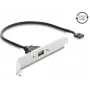 Delock USB 2.0 Slotblende mit 1 x EASY USB Typ-A Port