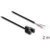 Delock Gabel-Lichtschranke 5 mm Typ R mit 4 offenen Kabelenden NPN L/D umschaltbar 2 m