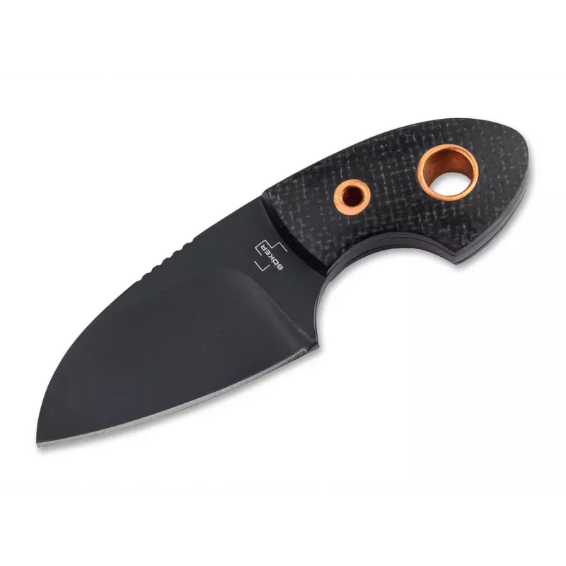 Boker Plus Gnome All Black Copper feststehendes Messer