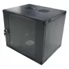 LogiLink 19 inch Wandmontage-Einzelteil-Schrank 6U, Flat Pack, Schwarz (RAL 9005)