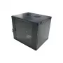LogiLink 19 inch Wandmontage-Einzelteil-Schrank 6U, Flat Pack, Schwarz (RAL 9005)