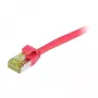 Synergy21 CAT6A S/FTP Slim Patchkabel, 1,0 m, Rot, LSZH/TPE, 500MHz, 10Gbps, AWG28