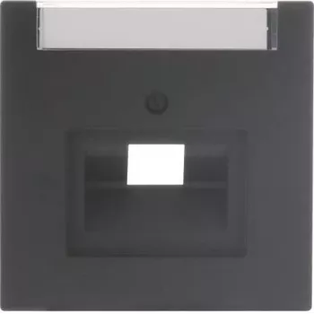 Busch-Jaeger future® linear Zentralabdeckung 1-fach UAE/IAE mit Beschriftungsfeld, Studioweiß