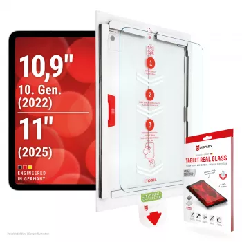 E.V.I. DISPLEX Tablet Echtglas Displayschutzfolie für iPad 10.9 (10. Generation) & iPad Pro 11