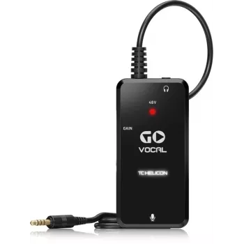TC Helicon GO Vocal Mobiles Mikrofon-Interface mit XLR-Eingang und Phantomspeisung
