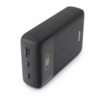 Hama Power Pack PD20 20W 20000 mAh Powerbank mit 2x USB-C, USB-A, Anthrazit