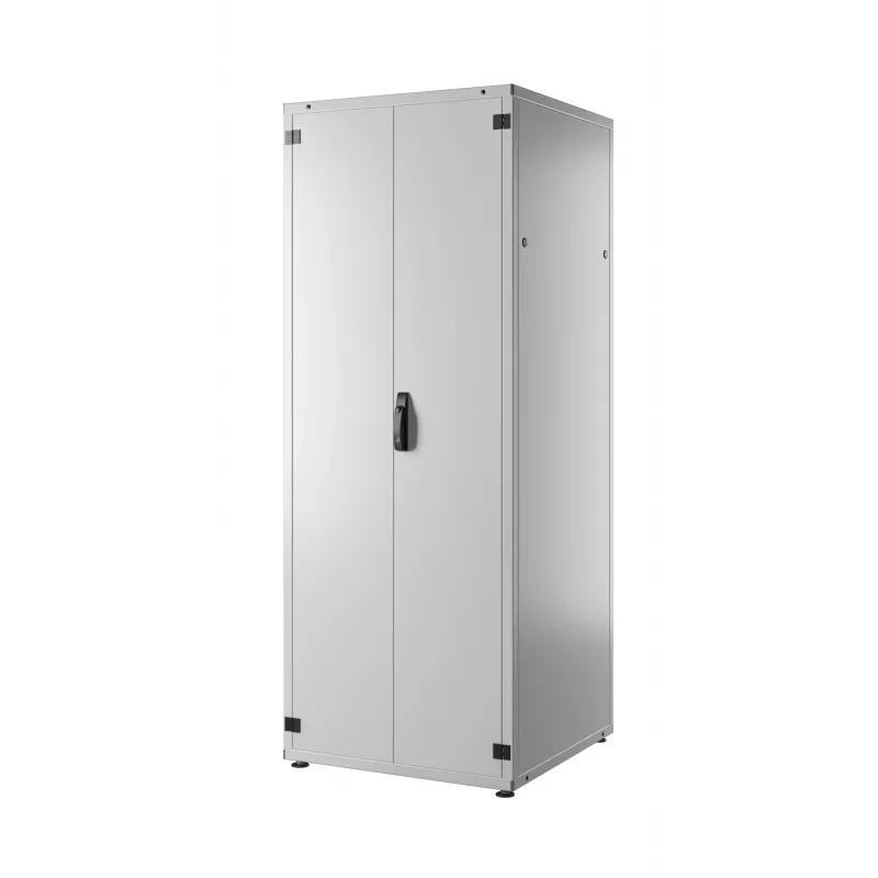 EFB PRO-4288GR.G1S2 42U 19 inch Netzwerkschrank, Grau RAL 7035, 800x800x2000 mm, Fronttür aus Sicherheitsglas