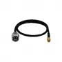 LogiLink WL0104 WLAN Pigtail-Kabel, N-Stecker auf RP-SMA, 0,5 m, Schwarz