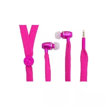 LogiLink Stereo In-Ear Headset mit Mikrofon, 3,5 mm, Pink