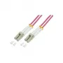 LogiLink OM4 LC/LC Duplex Multimode Glasfaser-Patchkabel, 75m, LSZH, Aqua