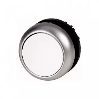 Eaton M22-D-W Flacher Drucktaster-Aktuator, Moment, Weiß, 22,5 mm Montage, IP66/IP67/IP69K