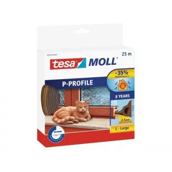 TESA Bronze P-Profil EPDM Schaumstoff-Dichtungsband 25 m