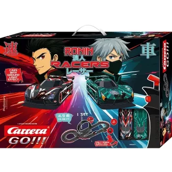 Carrera GO Ronin Racers 1:43 Slotcar-Rennset mit Loop und Überführung