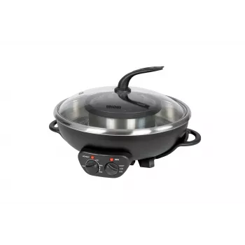 UNOLD 48745 Asia Fondue Hot Pot Elektrisch 2,5L Edelstahl 1500W mit 8 Gabeln