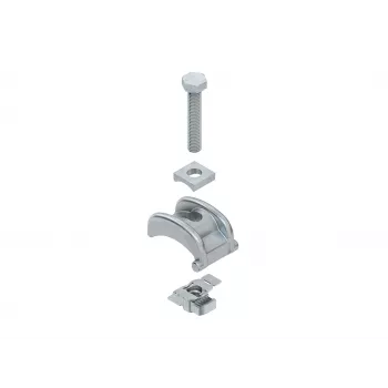 NIEDAX SPPGM30F Profil-Klemmkralle aus feuerverzinktem Stahl, Flansch 3-30 mm, M8-Gewinde
