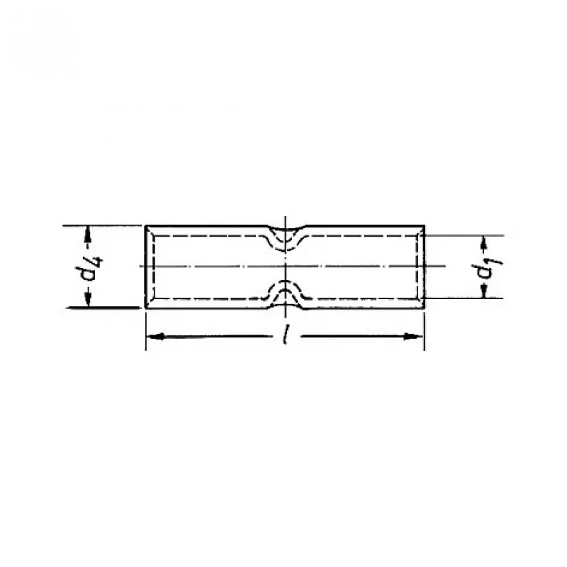 KLAUKE 28R Kupfer-Kerbverbinder für 95 mm² Kabel, DIN 46235, E-Cu