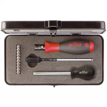 Wiha 34614 Drehmoment-Schraubendreher-Set VDE-isoliert 14-teilig mit slimBits