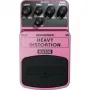 Behringer HD300 Heavy Distortion Effektpedal für E-Gitarre - Ultra-kompakt, 9V DC, Buffered Bypass, Schwarz