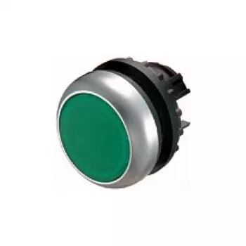 Eaton M22-D-G Flacher Drucktaster-Betätiger, Grün, Momentan, 22,5 mm, IP66/IP67/IP69K