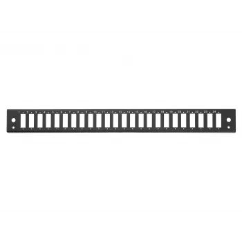 EQUIP 19 Zoll 1U Rack-Montage Glasfaser-Patchpanel, 24x SC-Duplex, 48-Faser Multimode OM3/OM4, Stahl, Schwarz