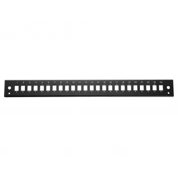 EQUIP 19 inch Patchpanel 24x LC-Duplex SC-Simplex, Stahl, Schwarz - 1U Rackmodul