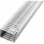 Licatec Halogenfreier Kabelkanal 40 x 80 mm, Grau, 2 m, PC/ABS, UL94 V0, mit Deckel