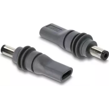 Delock USB Type-C Buchse auf DC 5,5 x 2,1 mm Stecker Adapter für Starlink Mini - Grau