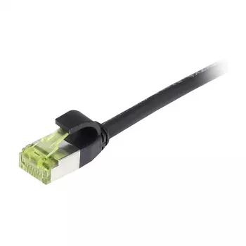 SYNERGY21 S217921 CAT6A S/FTP Slim Patchkabel, 15m, Schwarz, LSZH/TPE, 500MHz, 10Gbps