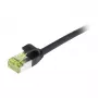 SYNERGY21 S217921 CAT6A S/FTP Slim Patchkabel, 15m, Schwarz, LSZH/TPE, 500MHz, 10Gbps