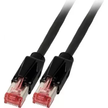 EFB Elektronik K8708SW.7,5 Cat.6A S/FTP LSZH Patchkabel, Daetwyler 7702 TM21, 7,5 m, Schwarz