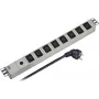 EFB Elektronik 691697 1U 19-Zoll Rack-Mount PDU, 8x IEC C13 Ausgänge, 10A, 250V, Aluminiumgehäuse, Ein/Aus-Schalter