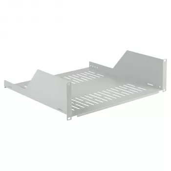EFB ELEKTRONIK 19 inch 3U Festes Auslegergestell, 450 mm tief, 36 kg Belastung, Hellgrau RAL 7035