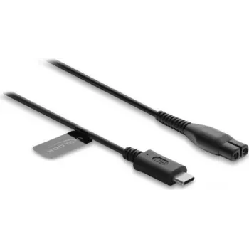 Delock USB Type-C Ladekabel 4,3 V für Elektrorasierer kompatibel mit Philips OneBlade 360 Face + Body - Ersatz-Rasierer-Ladekabel 1 m