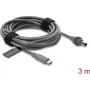 Delock USB Type-C™ auf DC 5,5 x 2,1 mm Stromkabel für Starlink Mini, 3 m, Grau