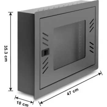 Delock 12U Wandmontage-Netzwerkschrank 6U abnehmbare Fronttür schwarz